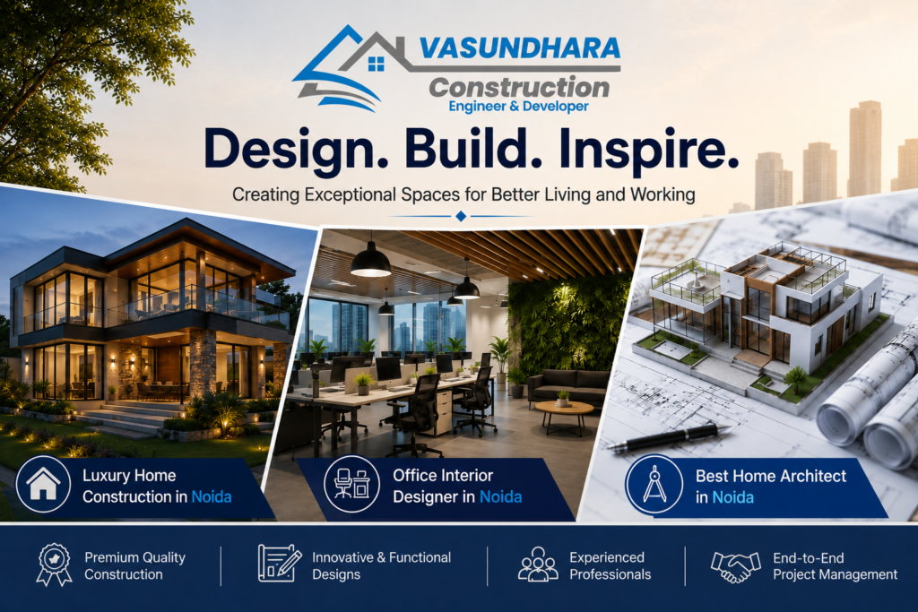 Transform Your Dream Space with Luxury Home Construction, Office Interior Design & Architectural Services in Noida
