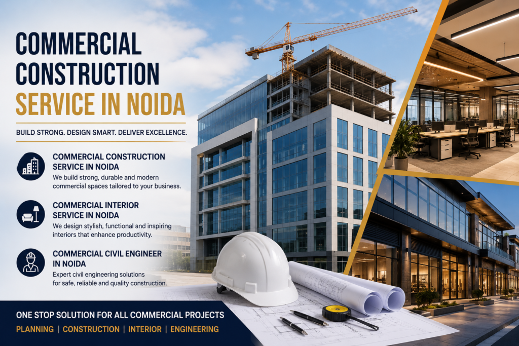 Trusted Commercial Construction Company in Noida for Businesses